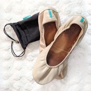 Cream Tieks (8) by Gavirelli Leather Ballet Flats